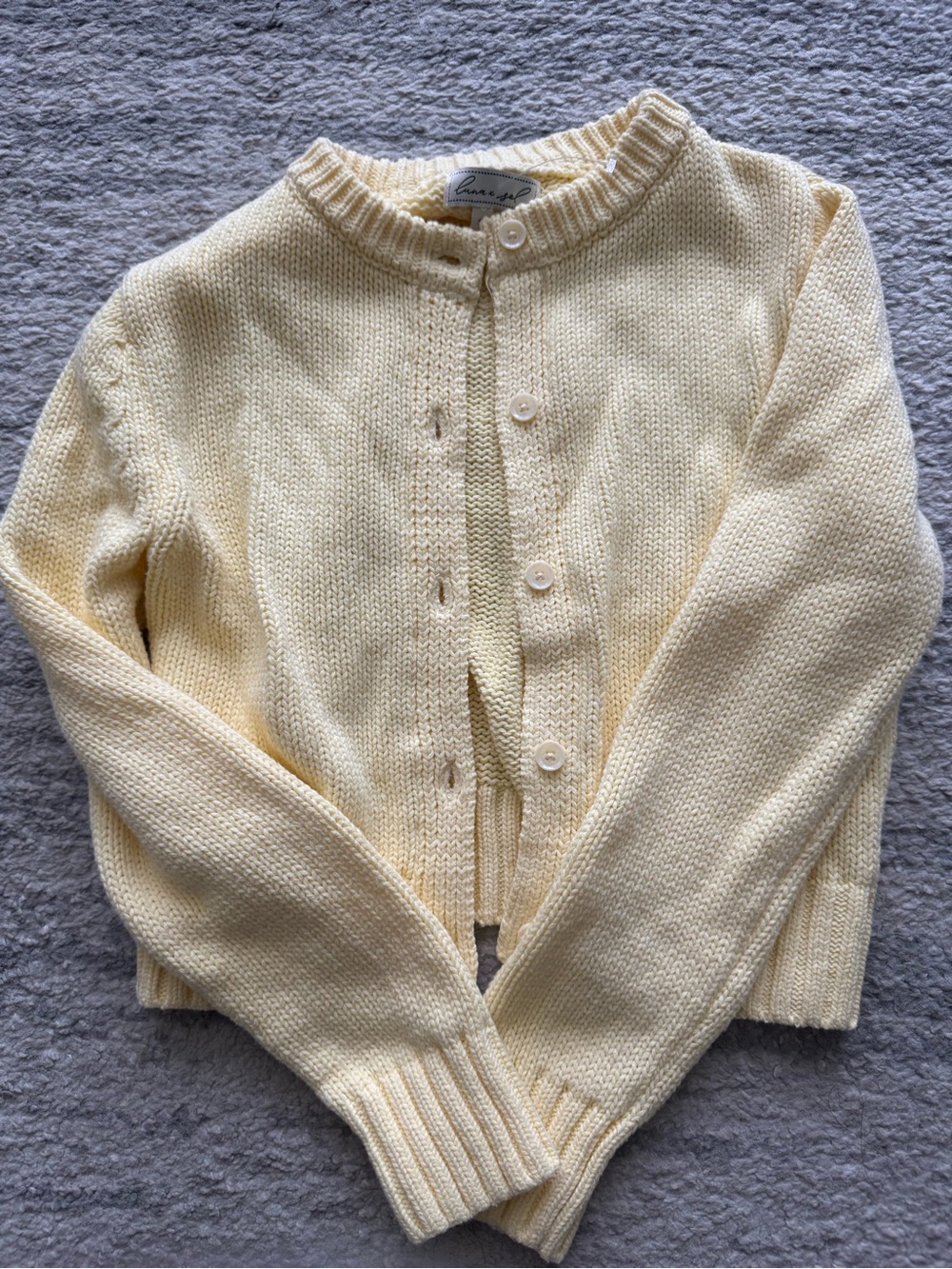 Luna x Sol Women's Yellow Knit Cardigan